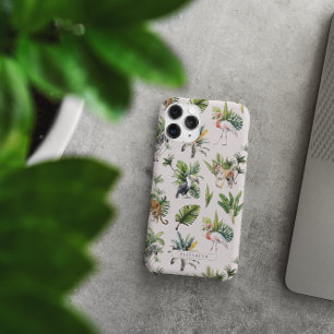 Funda iPhone 16 Pro Max Animal salvaje   Monograma de vegetación de la jun