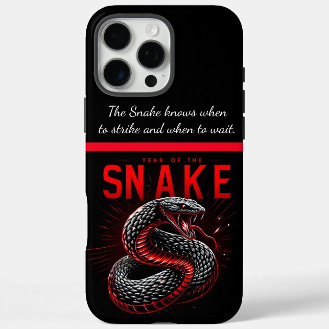 Funda iPhone 16 Pro Max ¡Año de la celebración de la serpiente! (Reverso)