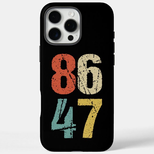 Funda iPhone 16 Pro Max Anti-Trump - 86 47 I (Reverso)