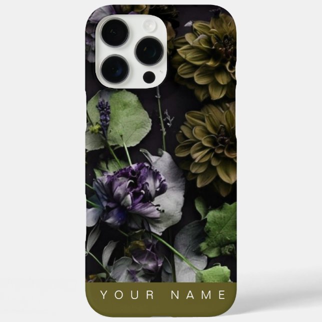 Funda iPhone 16 Pro Max Antigüedad de Dark Bloom (Reverso )