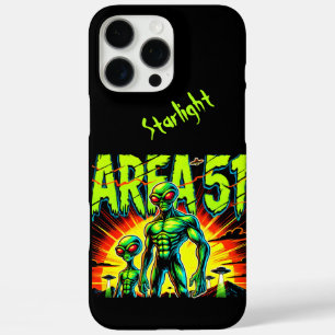 Funda iPhone 16 Pro Max Aparecen enigmáticos alienígenas cerca de Área 51