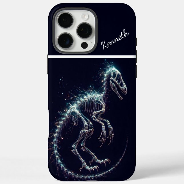 Funda iPhone 16 Pro Max Apatosaurus Dinosaur Skeletust Stardust (Reverso)