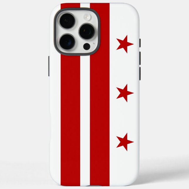 Funda iPhone 16 Pro Max Apple iPhone 16 Pro Max, bandera de Washington DC (Reverso)