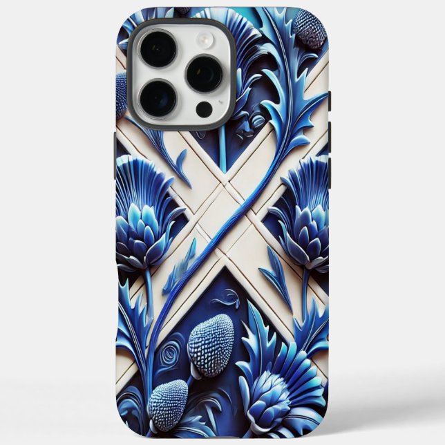 Funda iPhone 16 Pro Max Apple iPhone 16 Pro Max Case, Scottish Thistles (Reverso)