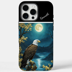 Funda iPhone 16 Pro Max Árbol de oro, luna azul