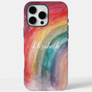 Funda iPhone 16 Pro Max Arcoiris personalizado moderno de moda