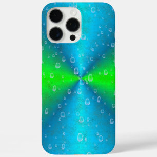 Funda iPhone 16 Pro Max Arcoiris verde azul en optik de cuero de piel de e