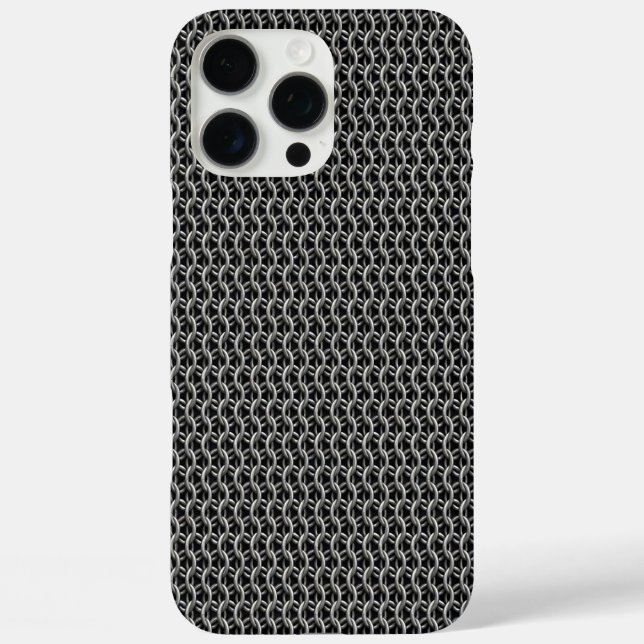 Funda iPhone 16 Pro Max Armadura medieval de malla (Reverso )