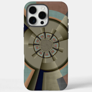 Funda iPhone 16 Pro Max Armonía de color fractal de arte gráfico abstracto