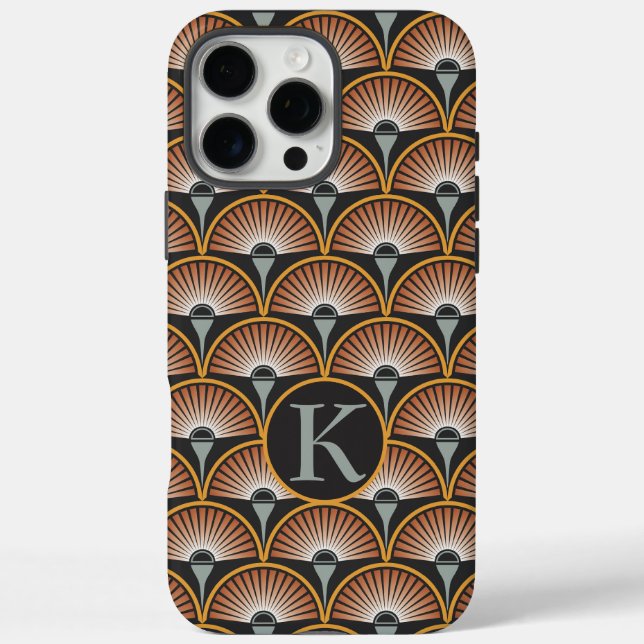 Funda iPhone 16 Pro Max Art Deco Jazz Age Sunset Jukebox (Reverso)