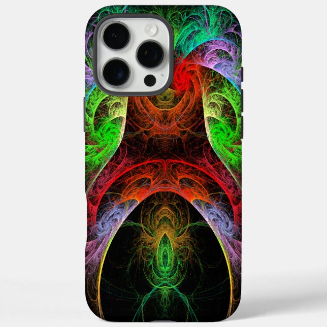 Funda iPhone 16 Pro Max Arte abstracto carnaval (Reverso)