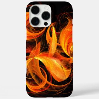 Funda iPhone 16 Pro Max Arte abstracto de bola de fuego