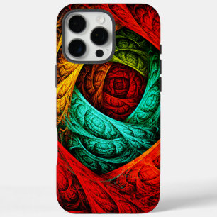 Funda iPhone 16 Pro Max Arte abstracto moderno artístico colorido Patrón #