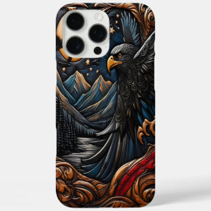 Funda iPhone 16 Pro Max Arte de águila de fauna majestuosa