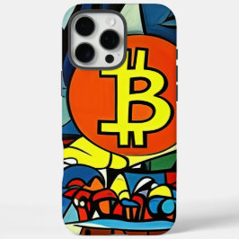 Funda iPhone 16 Pro Max Arte de Bitcoin