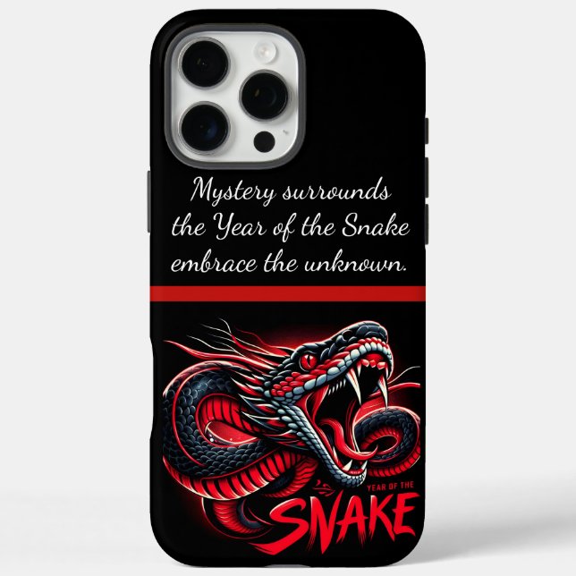 Funda iPhone 16 Pro Max Arte Dragón para el Año Nuevo Chino 2025 (Reverso)