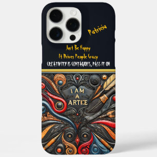 Funda iPhone 16 Pro Max Arte llamativo con espirales audaces