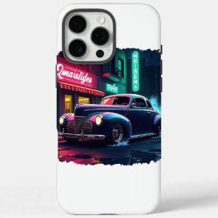 Funda iPhone 16 Pro Max Arte Retro de Escena Callejera