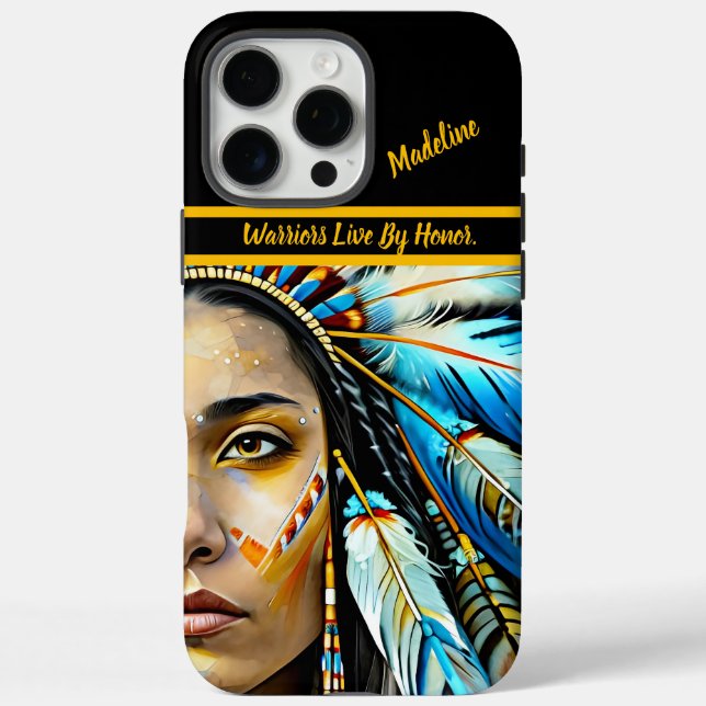 Funda iPhone 16 Pro Max Arte Tradicional: Vibes Tribales (Reverso)