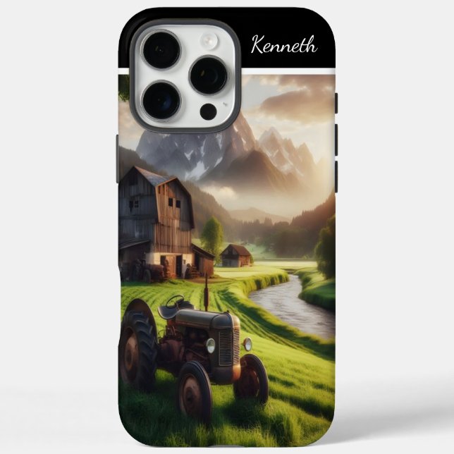 Funda iPhone 16 Pro Max Atardecer en los Alpes (Reverso)