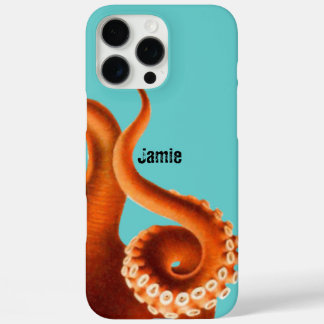 Funda iPhone 16 Pro Max Audaz pulpo Naranja Aqua