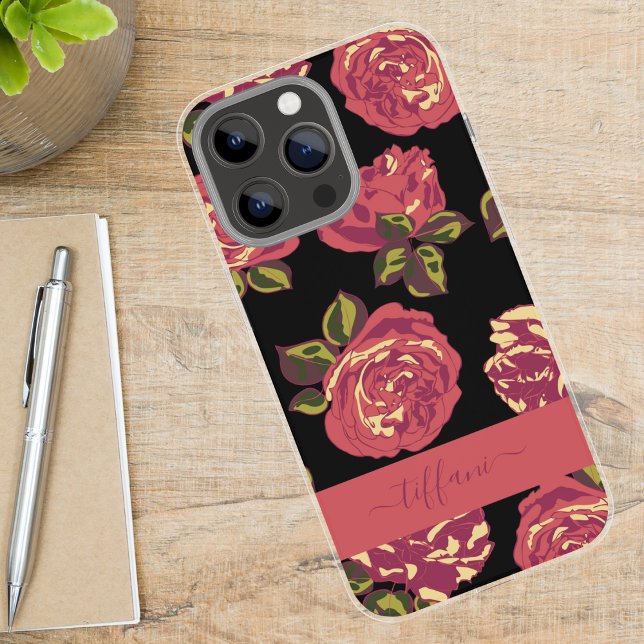 Funda iPhone 16 Pro Max Audaz rosa ondulado rosado en flor (Subido por el creador)