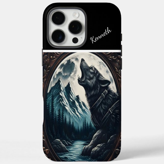 Funda iPhone 16 Pro Max Aúl de Wolf's Moonlit (Reverso)