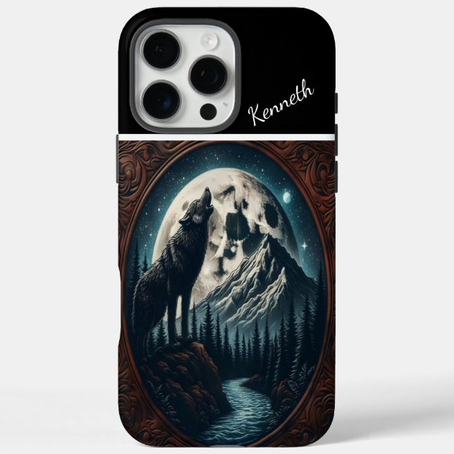 Funda iPhone 16 Pro Max Aúl de Wolf's Moonlit (Reverso)