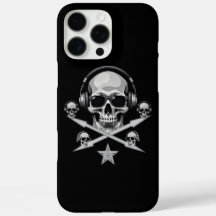 Auriculares para DJ Dark Skull iPhone 16 Pro Max F