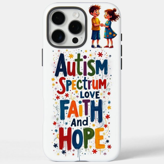 Funda iPhone 16 Pro Max Autismo (Reverso)