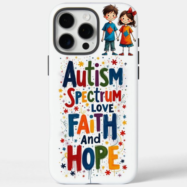 Funda iPhone 16 Pro Max Autismo (Reverso)