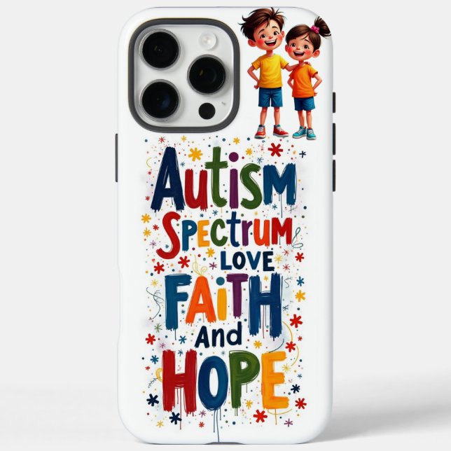 Funda iPhone 16 Pro Max Autismo (Reverso)