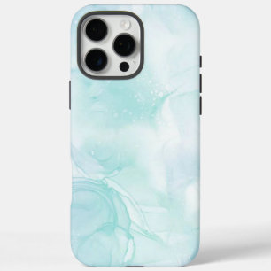 Funda iPhone 16 Pro Max Azul de luz de mármol moderno