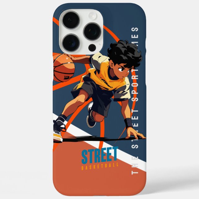 Funda iPhone 16 Pro Max Baloncesto Callejero | (Reverso )