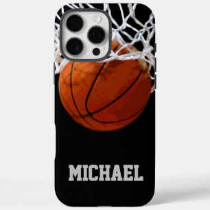 Funda iPhone 16 Pro Max Baloncesto Su Nombre