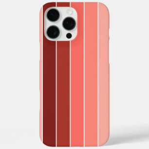 Funda iPhone 16 Pro Max Bandas rosadas rojas corales