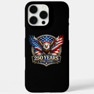Funda iPhone 16 Pro Max Bandera Americana Águila Vintage 250 Años 4 de Jul