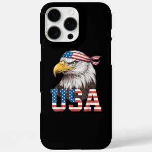 Funda iPhone 16 Pro Max Bandera Americana De EE. UU. Hombres Mujeres Niños