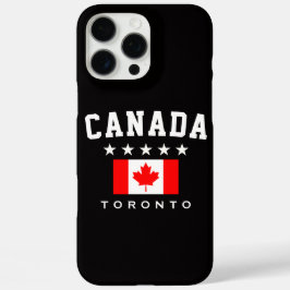 Funda iPhone 16 Pro Max Bandera de Canadá, Ciudad de TORONTO