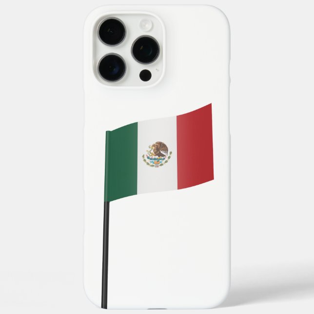 Funda iPhone 16 Pro Max Bandera de México (Reverso )
