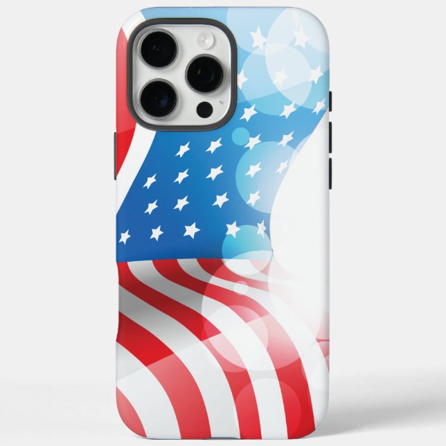 Funda iPhone 16 Pro Max Bandera Nacional De Los Estados Unidos (Reverso)