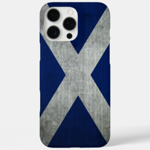 Funda iPhone 16 Pro Max Bandera oscura de Escocia del Grunge