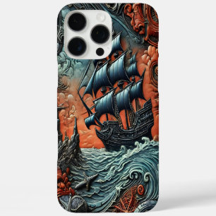 Funda iPhone 16 Pro Max Barco intrincado navegando a través de una escena