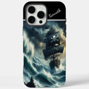 Funda iPhone 16 Pro Max Barco Pirata En Tormenta