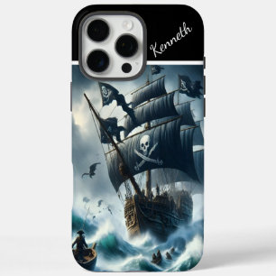 Funda iPhone 16 Pro Max Barco Pirata En Tormenta