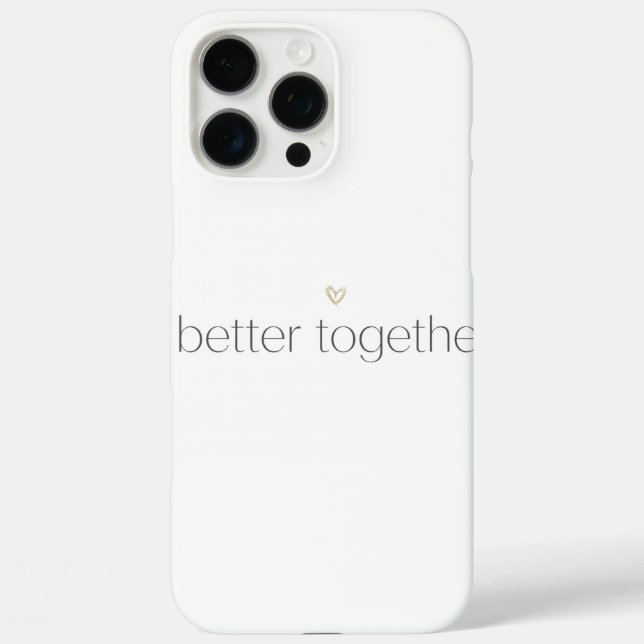 Funda iPhone 16 Pro Max Better Together Wedding iPhone Case (Reverso )