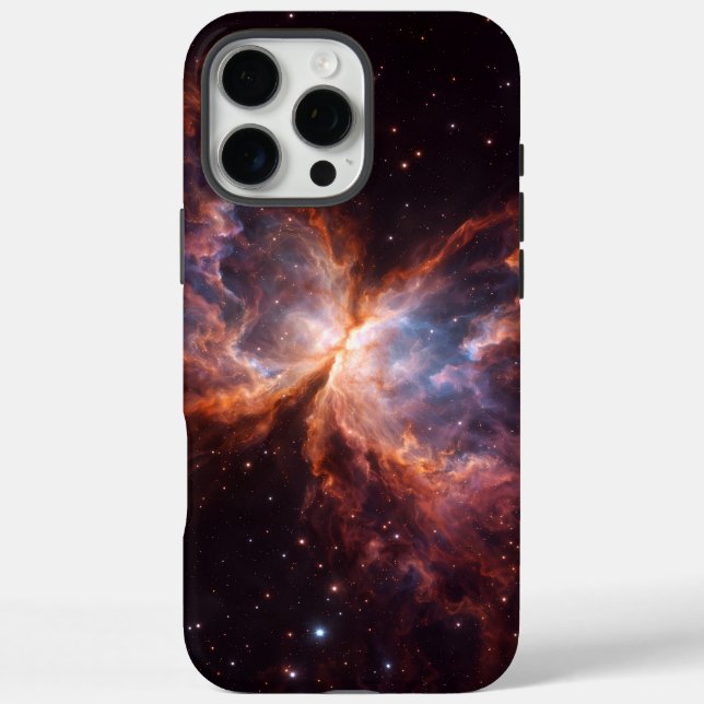 Funda iPhone 16 Pro Max Black 4 Luxe iPhone 16 Pro Max, Butterfly Nebula (Reverso)