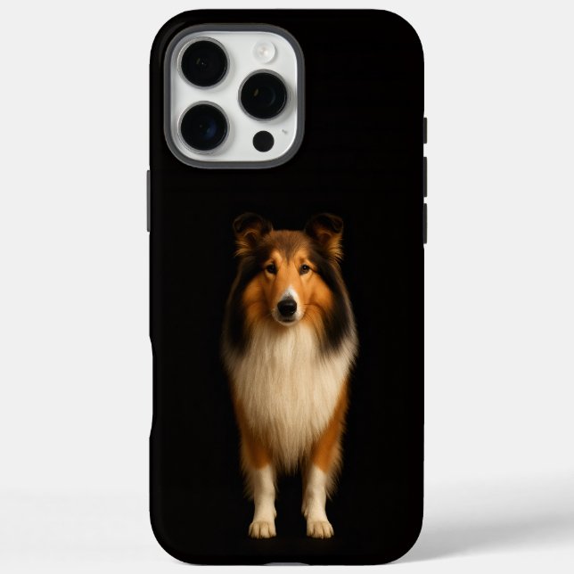 Funda iPhone 16 Pro Max Black 4 Luxe iPhone 16 Pro Max, Collie Leal (Reverso)