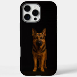 Funda iPhone 16 Pro Max Black 4 Luxe iPhone 16 Pro Max, German Shepherd