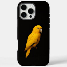Funda iPhone 16 Pro Max Black 4 Luxe iPhone 16 Pro Max, Golden Parakeet